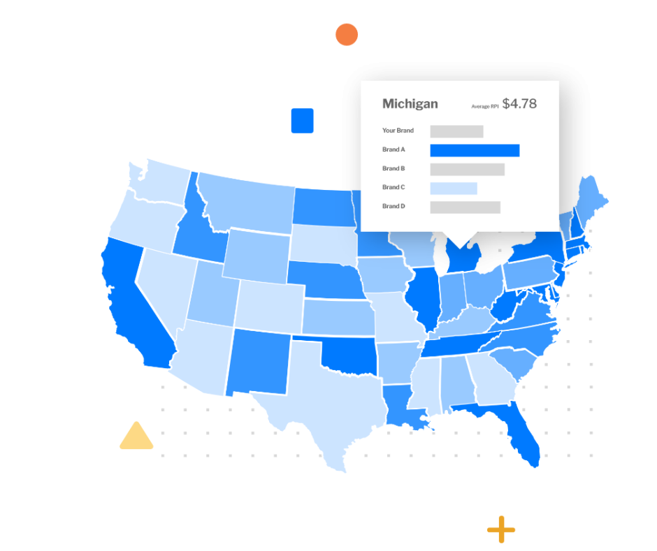 graphic showing interactive map